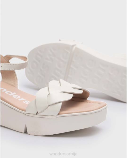 беле сандале од дита Жене Wonders 2NZV190 обућа