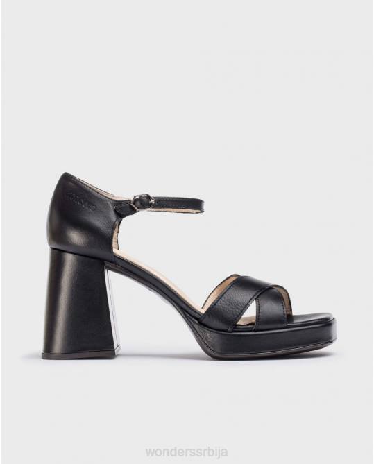 црна црна јулија сандала Жене Wonders 2NZV197 обућа