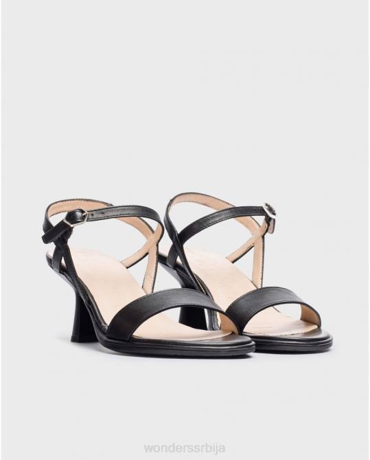 црна црна кокос сандала Жене Wonders 2NZV198 обућа