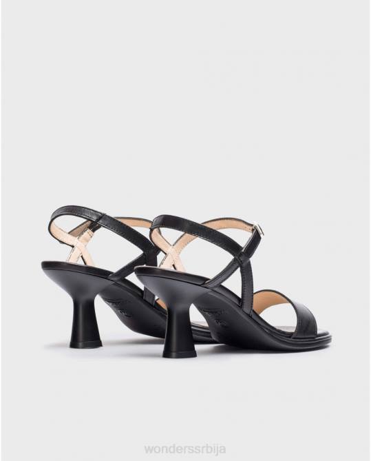 црна црна кокос сандала Жене Wonders 2NZV198 обућа