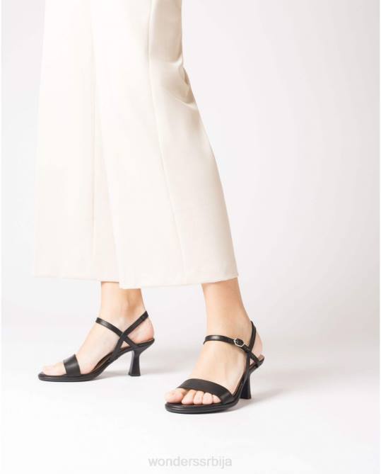 црна црна кокос сандала Жене Wonders 2NZV198 обућа