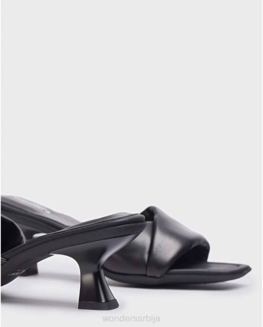 црне мазге црног сјаја Жене Wonders 2NZV205 обућа