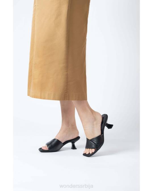 црне мазге црног сјаја Жене Wonders 2NZV205 обућа