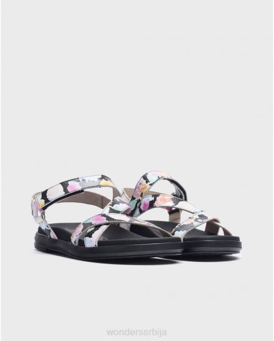 црна тони сандала Жене Wonders 2NZV207 обућа