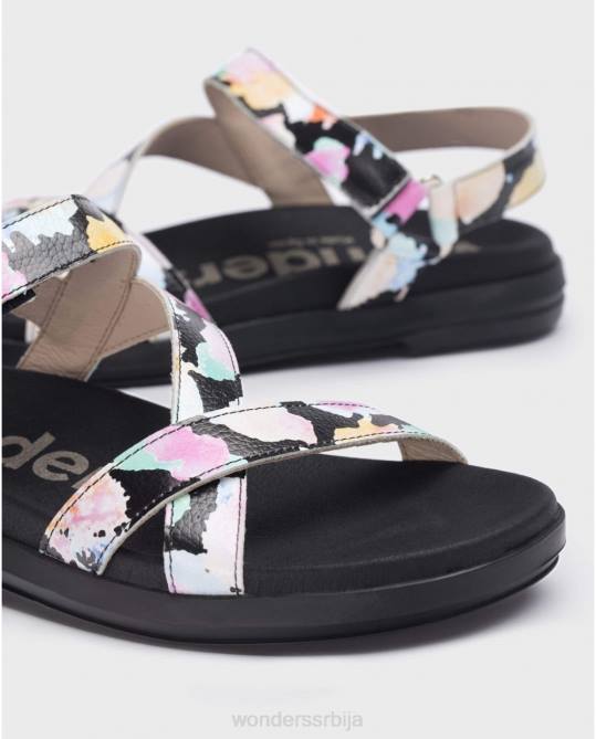 црна тони сандала Жене Wonders 2NZV207 обућа