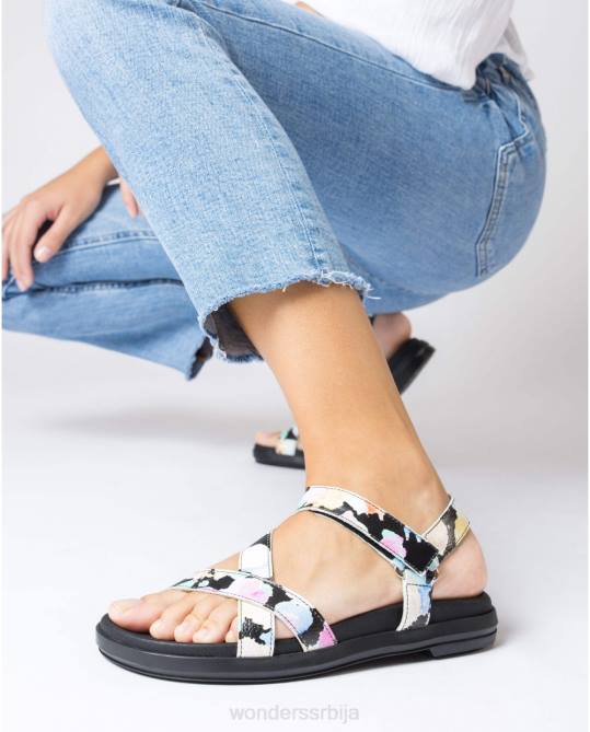 црна тони сандала Жене Wonders 2NZV207 обућа