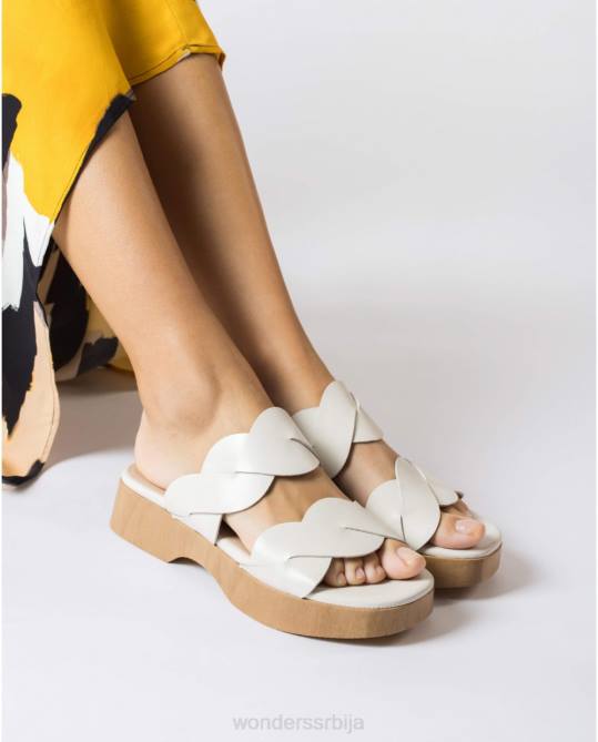 беле мауи сандале Жене Wonders 2NZV209 обућа