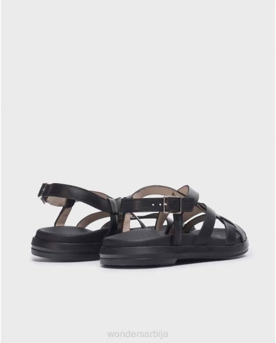 црна тони сандала Жене Wonders 2NZV20 обућа