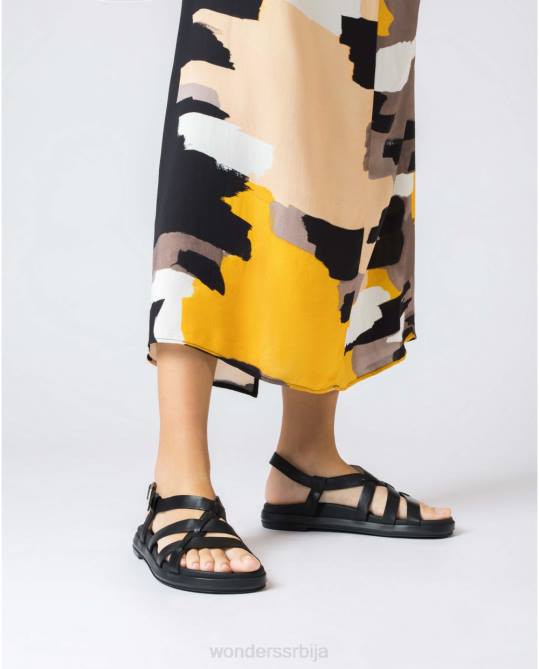 црна тони сандала Жене Wonders 2NZV20 обућа