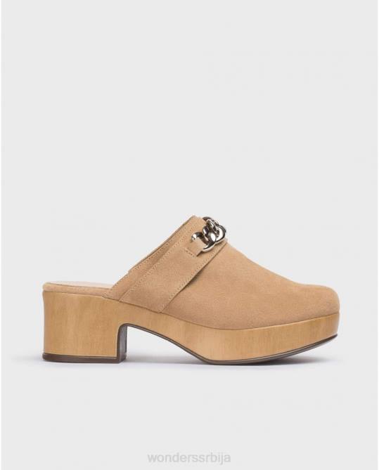пешчано браон диван кломпе Жене Wonders 2NZV213 обућа