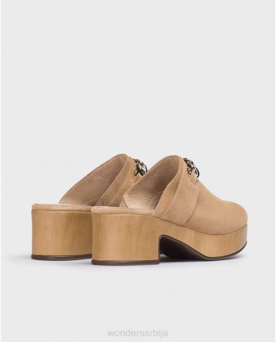 пешчано браон диван кломпе Жене Wonders 2NZV213 обућа