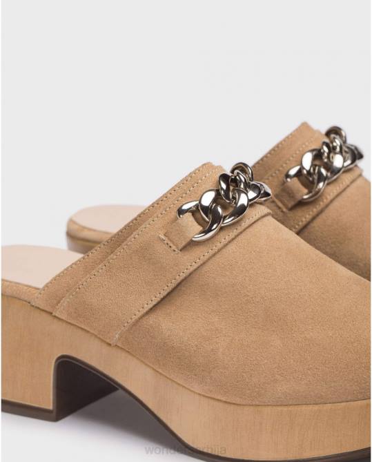 пешчано браон диван кломпе Жене Wonders 2NZV213 обућа