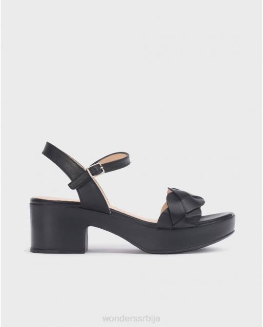 црна црна луна сандале Жене Wonders 2NZV244 обућа