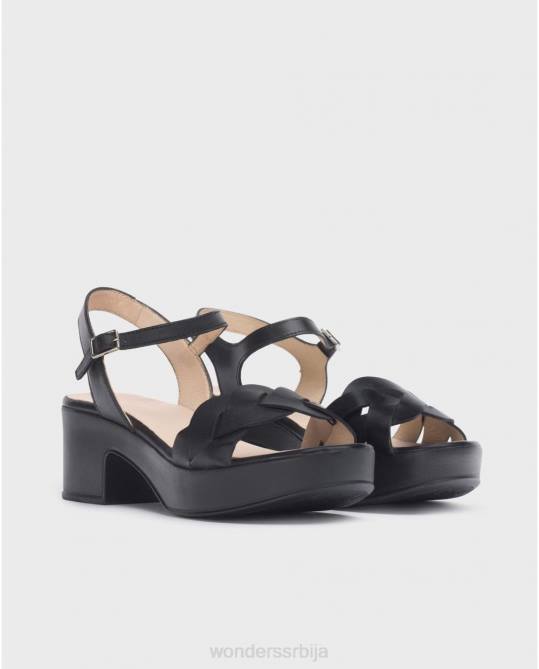 црна црна луна сандале Жене Wonders 2NZV244 обућа