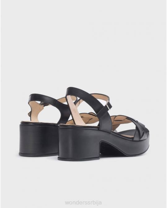 црна црна луна сандале Жене Wonders 2NZV244 обућа
