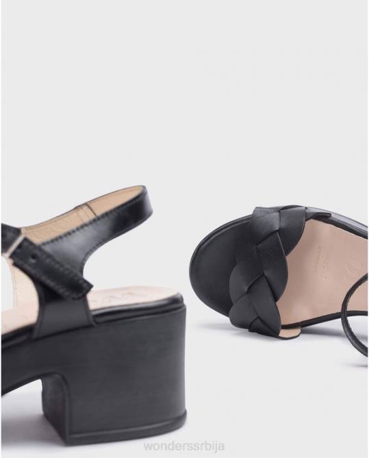 црна црна луна сандале Жене Wonders 2NZV244 обућа