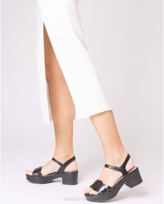 црна црна луна сандале Жене Wonders 2NZV244 обућа