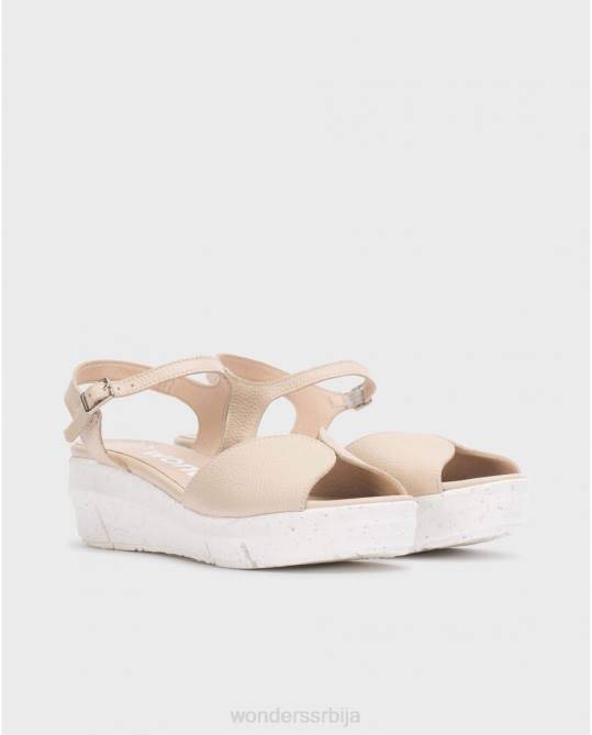 природне беж сандале Жене Wonders 2NZV252 обућа