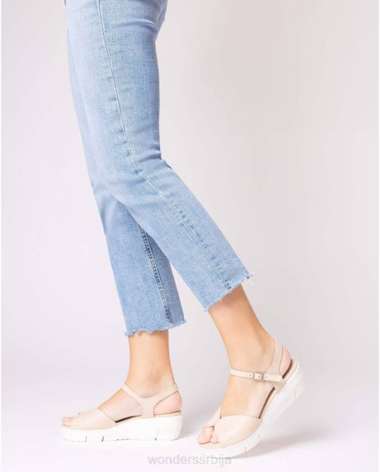 природне беж сандале Жене Wonders 2NZV252 обућа