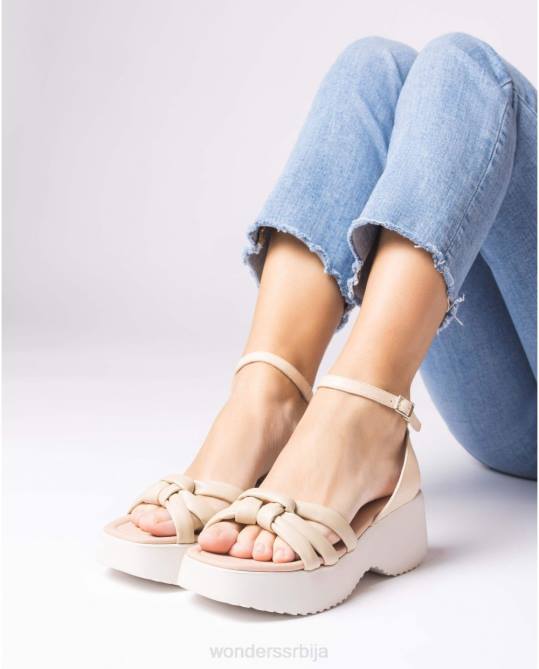 природне беж вега сандале Жене Wonders 2NZV254 обућа