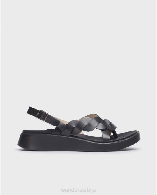 црна црна јанг сандале Жене Wonders 2NZV256 обућа