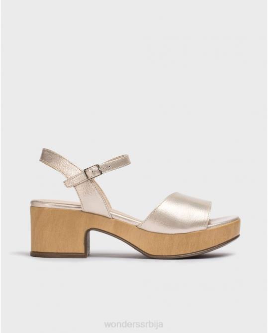 платино металне лоли сандале Жене Wonders 2NZV260 обућа