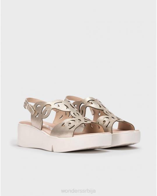платино платинасте афро сандале Жене Wonders 2NZV261 обућа