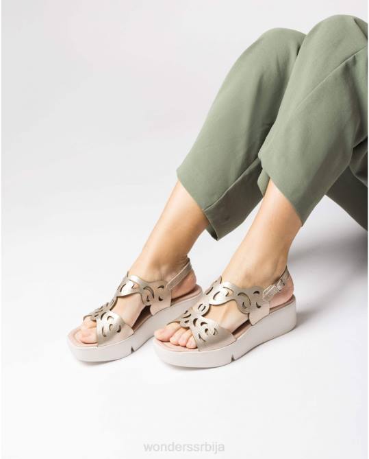 платино платинасте афро сандале Жене Wonders 2NZV261 обућа