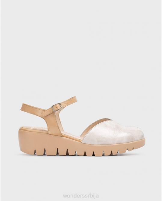таупе/пешчана каравака сандале за кравату Жене Wonders 2NZV279 обућа