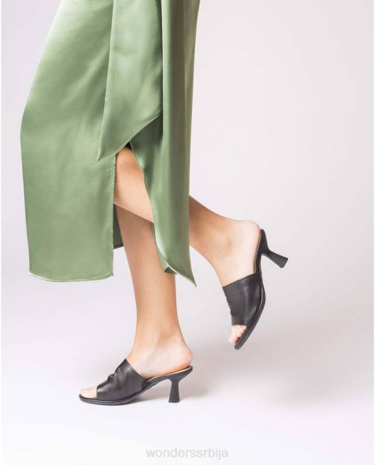 црна црна схарон сандала Жене Wonders 2NZV27 обућа