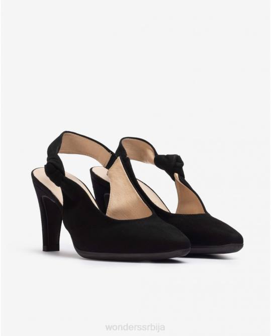 црна ципела од црне чипке Жене Wonders 2NZV284 обућа