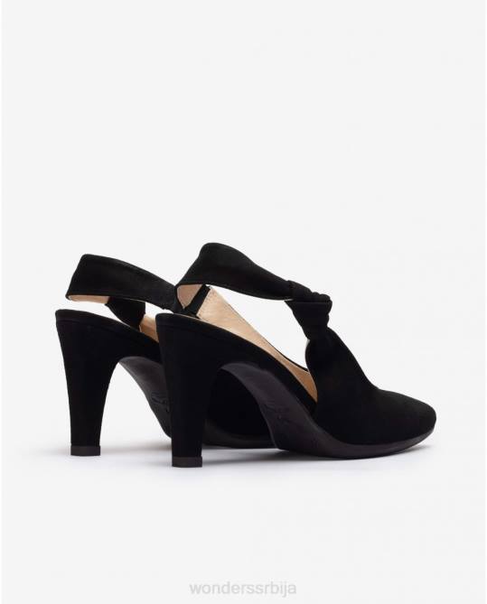 црна ципела од црне чипке Жене Wonders 2NZV284 обућа