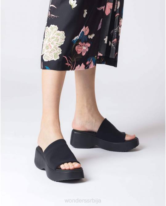 црна црна сузан сандале Жене Wonders 2NZV287 обућа