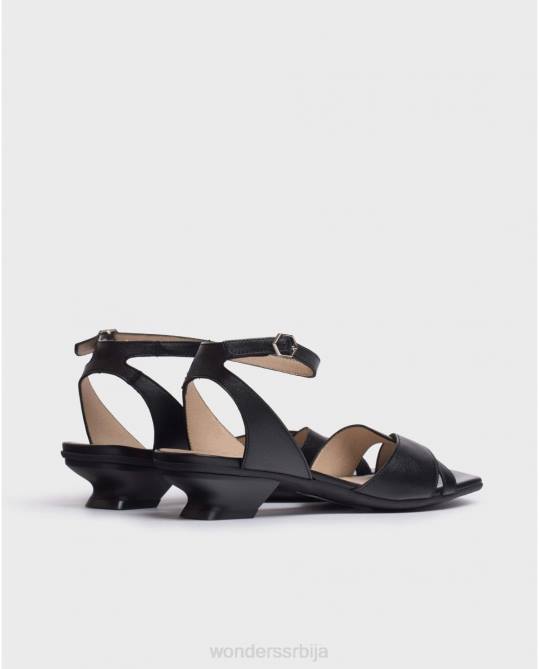 црна црна мами сандале Жене Wonders 2NZV291 обућа
