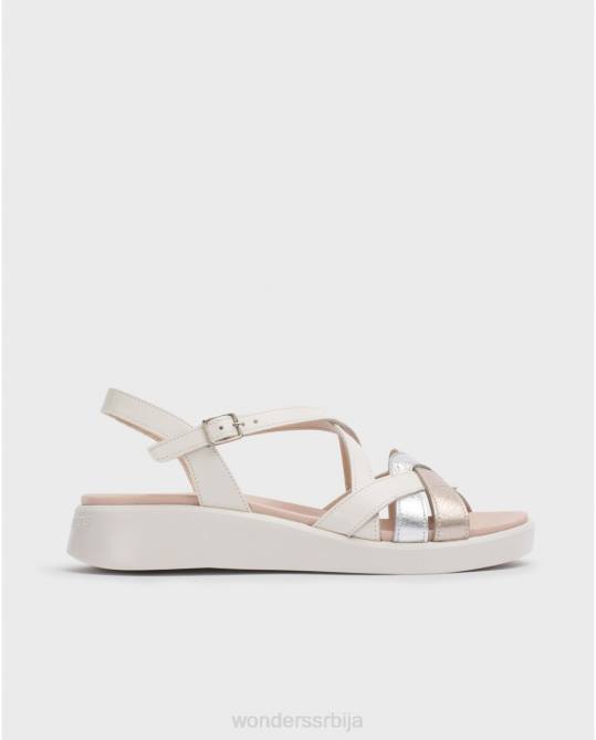 плт/пла/од беле алисон сандале Жене Wonders 2NZV292 обућа