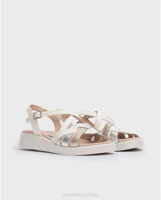 плт/пла/од беле алисон сандале Жене Wonders 2NZV292 обућа