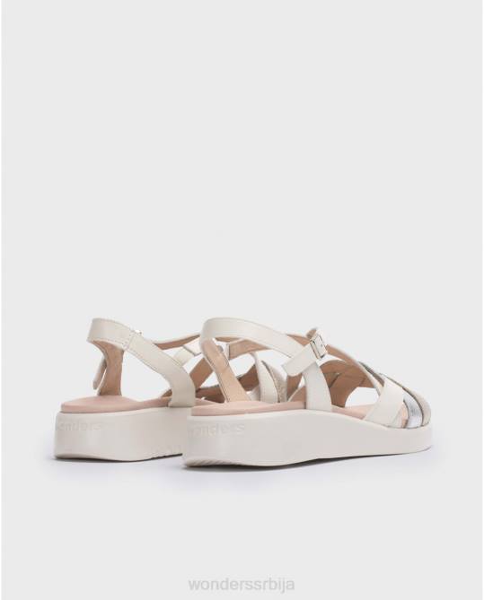 плт/пла/од беле алисон сандале Жене Wonders 2NZV292 обућа