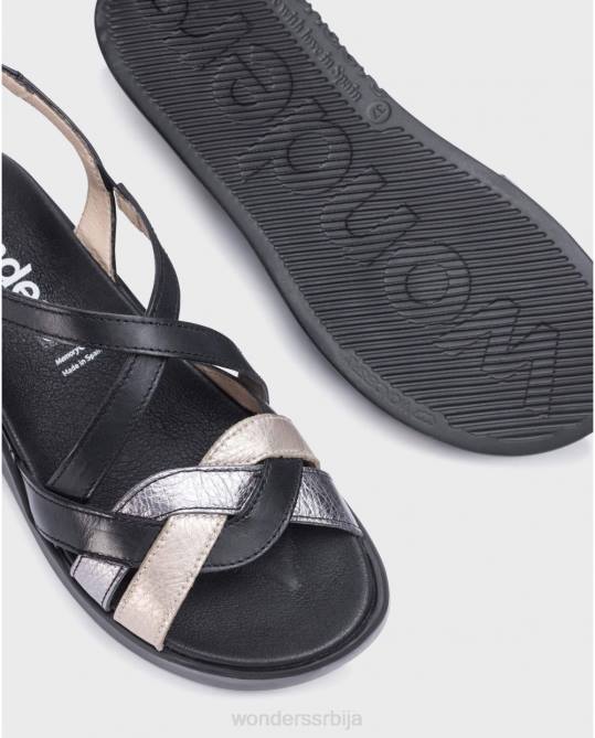 плт/пло/не црне алисон сандале Жене Wonders 2NZV293 обућа