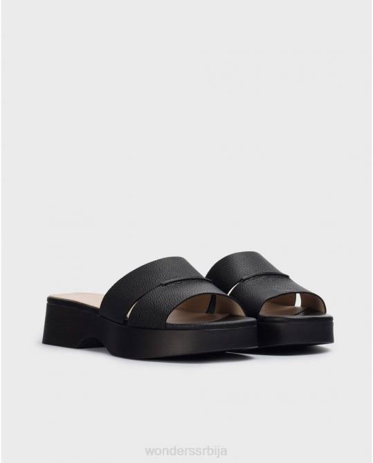 црна црна џокер сандале Жене Wonders 2NZV308 обућа