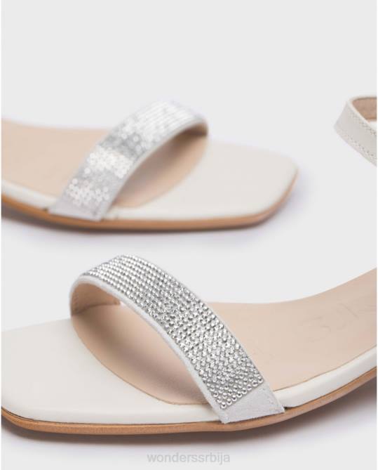 бланцо/сивкасто бела маријанска сандале Жене Wonders 2NZV30 обућа