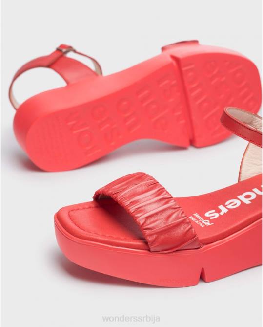 ројо црвена боза сандала Жене Wonders 2NZV313 обућа