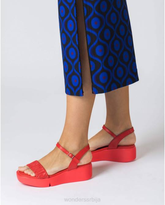 ројо црвена боза сандала Жене Wonders 2NZV313 обућа