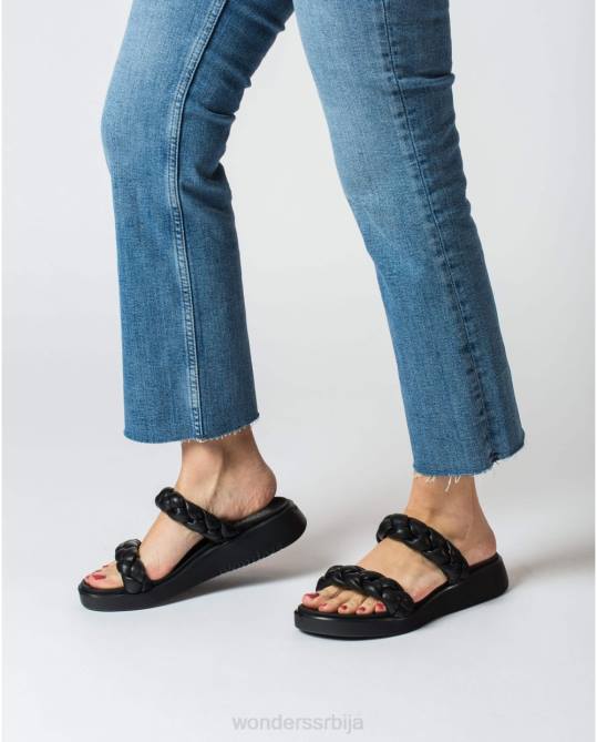 црначке плетене сандале Жене Wonders 2NZV314 обућа