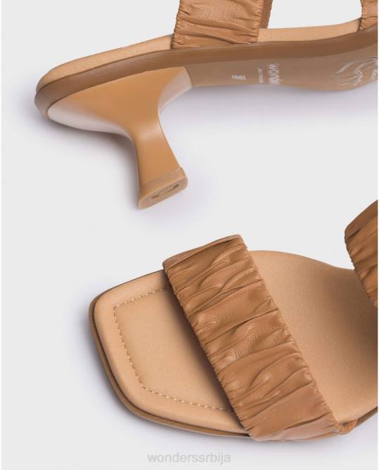 камил браон сандала у облику лагуне Жене Wonders 2NZV319 обућа