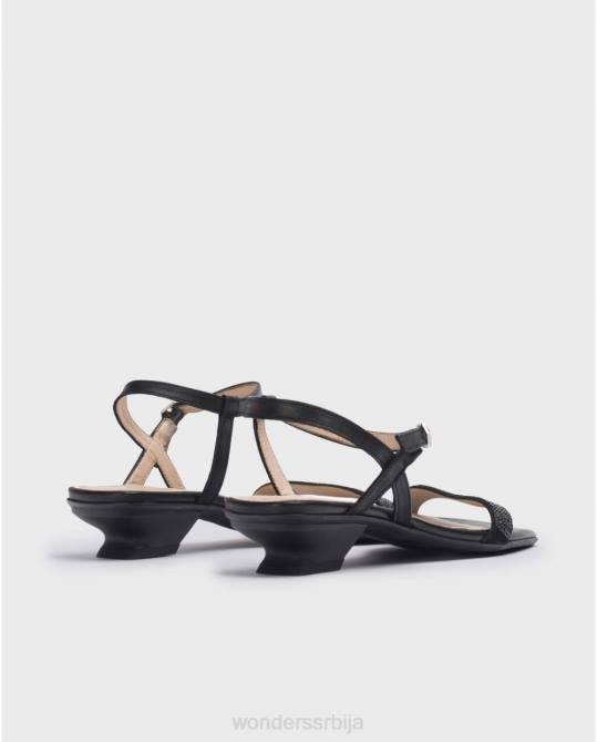 црна/црна црна маријанска сандале Жене Wonders 2NZV31 обућа