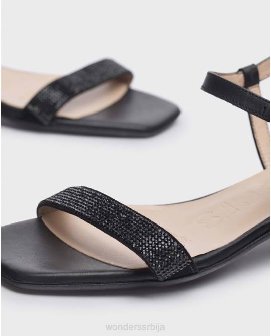 црна/црна црна маријанска сандале Жене Wonders 2NZV31 обућа