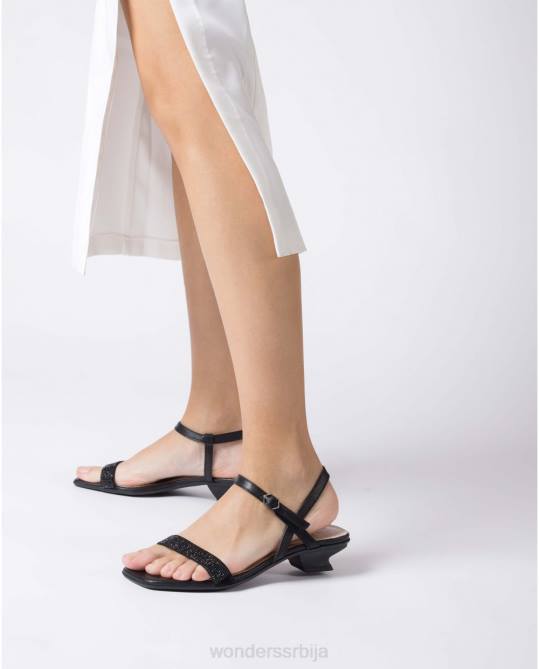 црна/црна црна маријанска сандале Жене Wonders 2NZV31 обућа