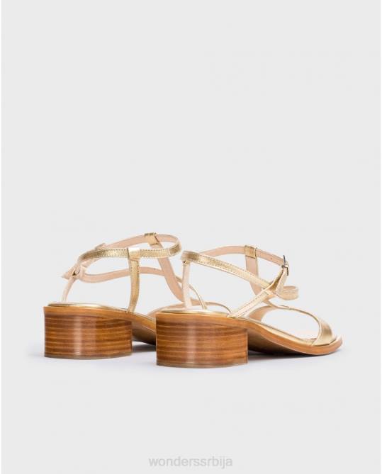 златна металик аурора сандала Жене Wonders 2NZV339 обућа