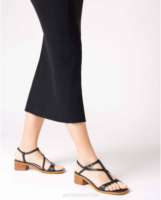 црне аурора сандале Жене Wonders 2NZV341 обућа