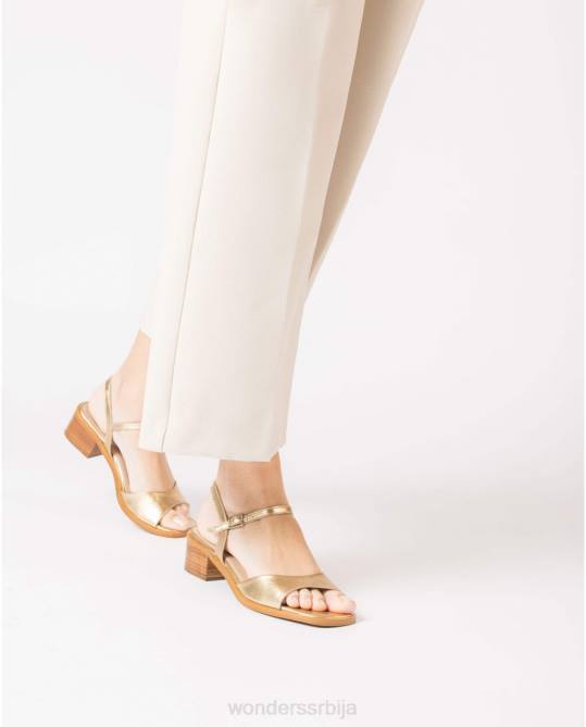златне металик лумина сандале Жене Wonders 2NZV342 обућа
